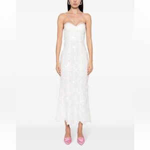 Rotate Birger Christensen Sequinned Maxi Dress